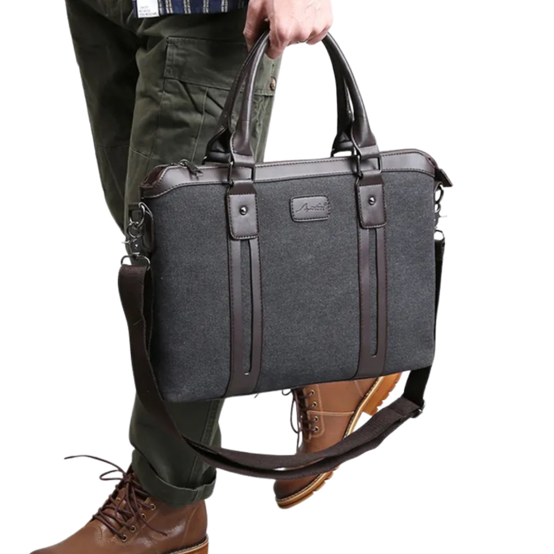 Canvas Business Messenger Bag for Men