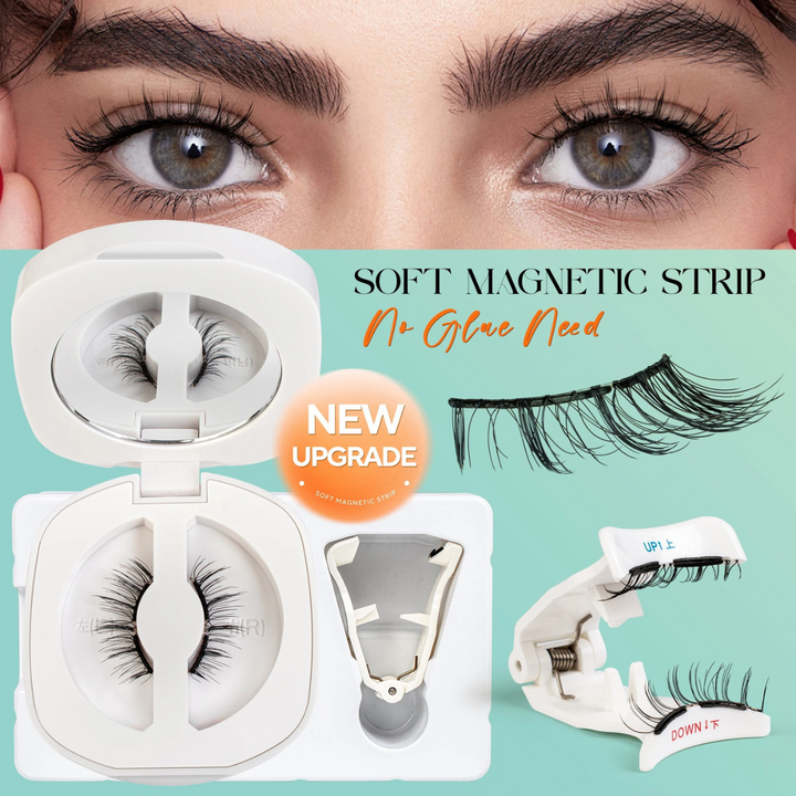 Natural Look Soft Magnetic Eyelashes Kit – No‑Glue Reusable 3D Lashes