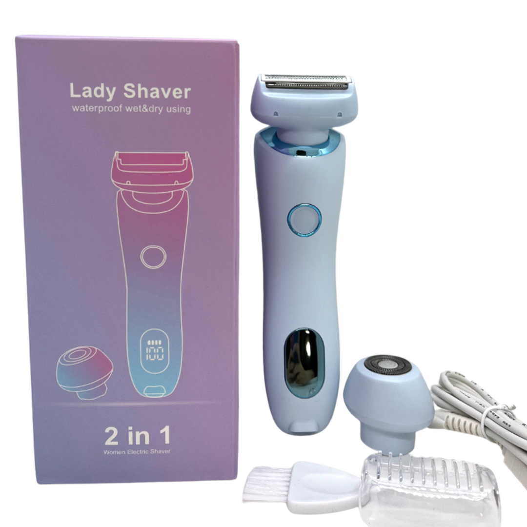 2 in 1 Electric Shaver Ladies Body Trimmer