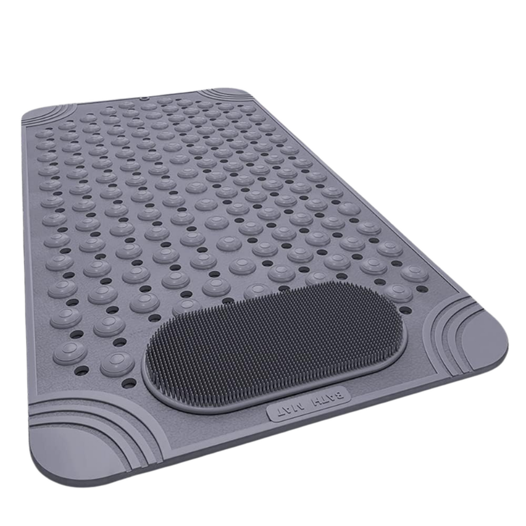 Bath Mat Anti Slip with Foot Scrubber Massage