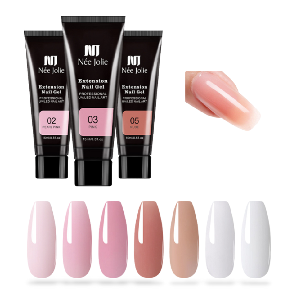Icicosmetic Polygel Secret Nail Kit - Pink - Nude - Deep Nude Color
