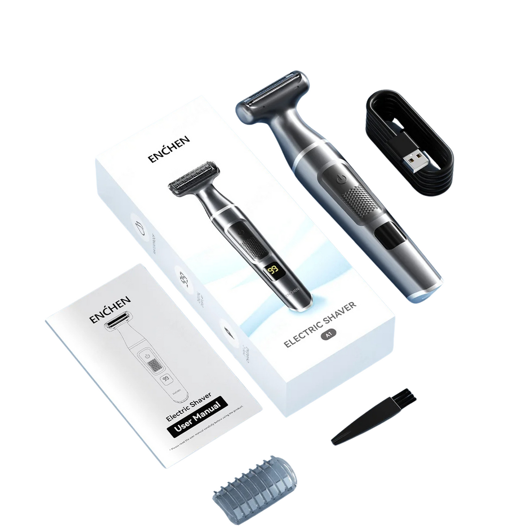 Electric Foil Shaver – Professional Wet and Dry Razor with Portable Hair Trimmer
