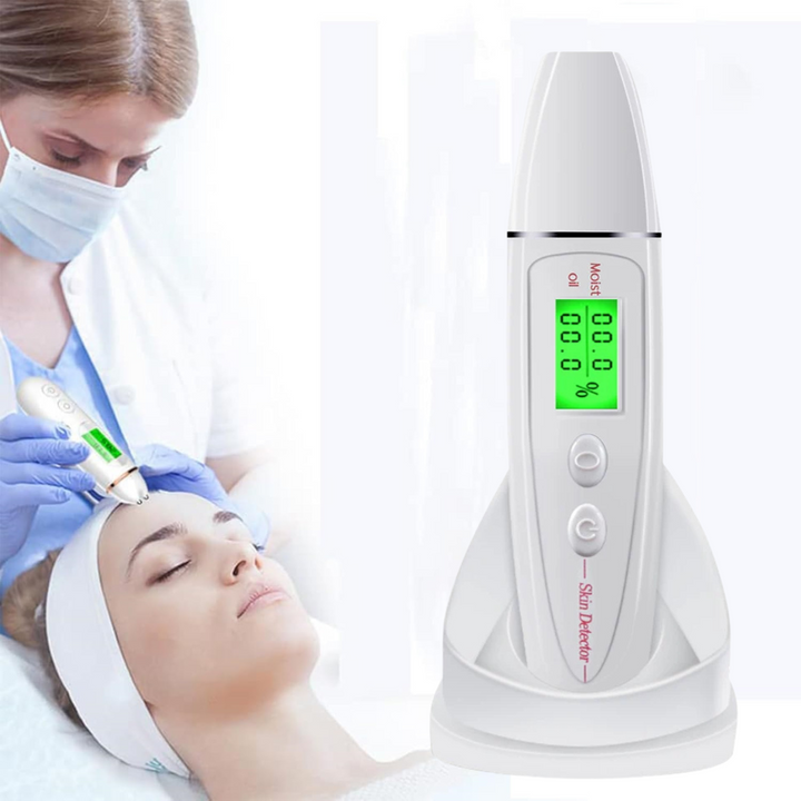Portable Skin Analyzer – Digital Moisture Oil Tester for Face Care Diagnostics