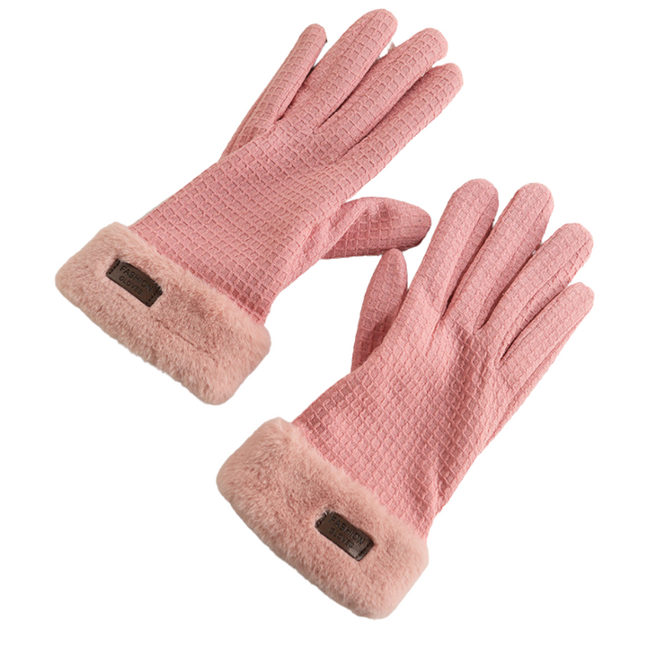 Women's Warm Winter Rabbit Velvet Wind Touch Screen Gloves