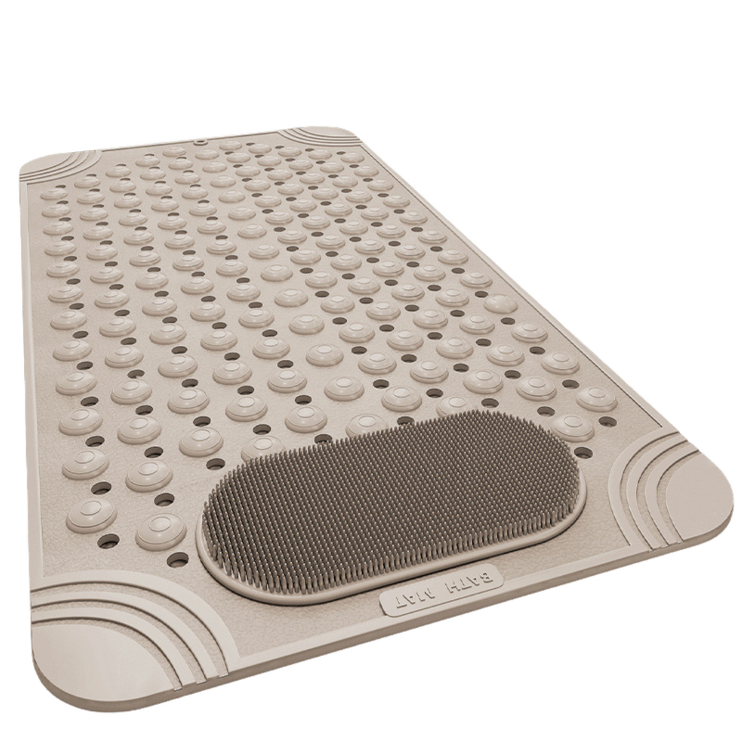 Bath Mat Anti Slip with Foot Scrubber Massage