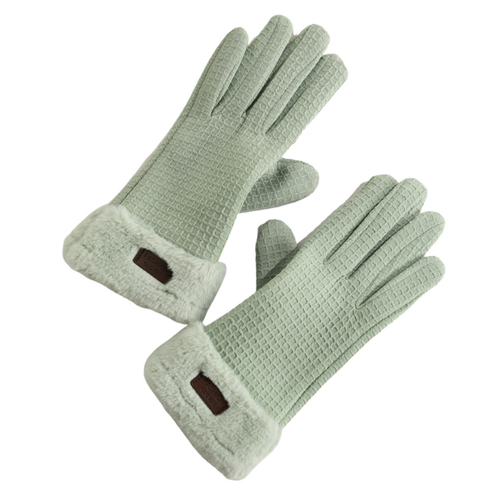Women's Warm Winter Rabbit Velvet Wind Touch Screen Gloves