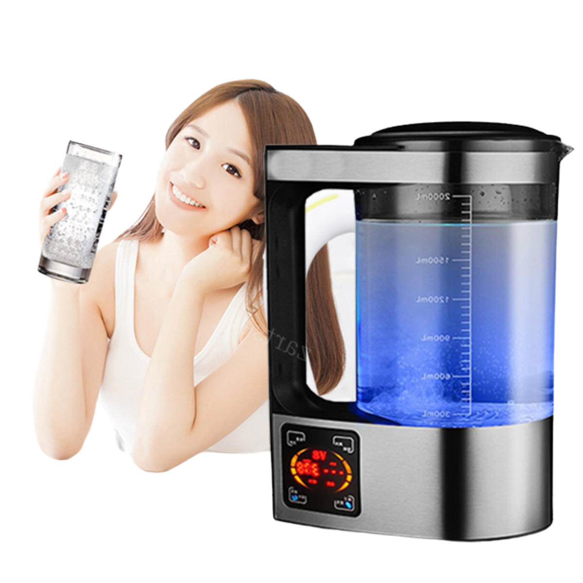 Portable Hydrogen Water Purification Alkaline Ionizer Machine