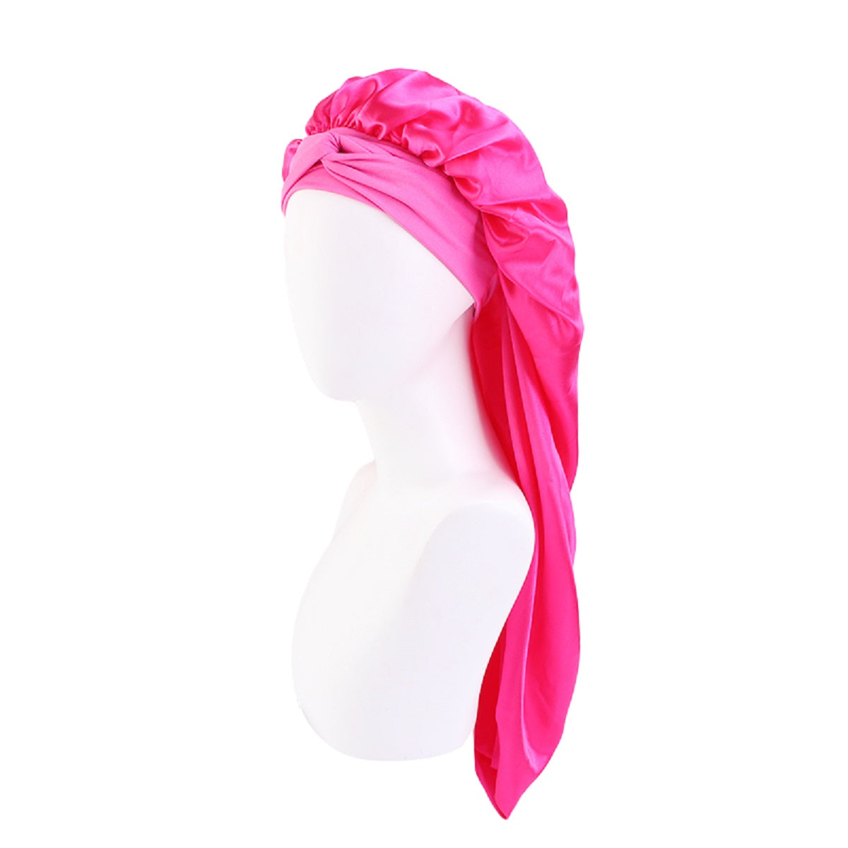 Long Silk Bonnet for Sleeping