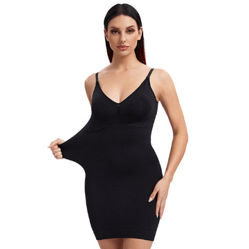 Shapewear Full Slip For Under Dresses V Neck Straps Lingerie
