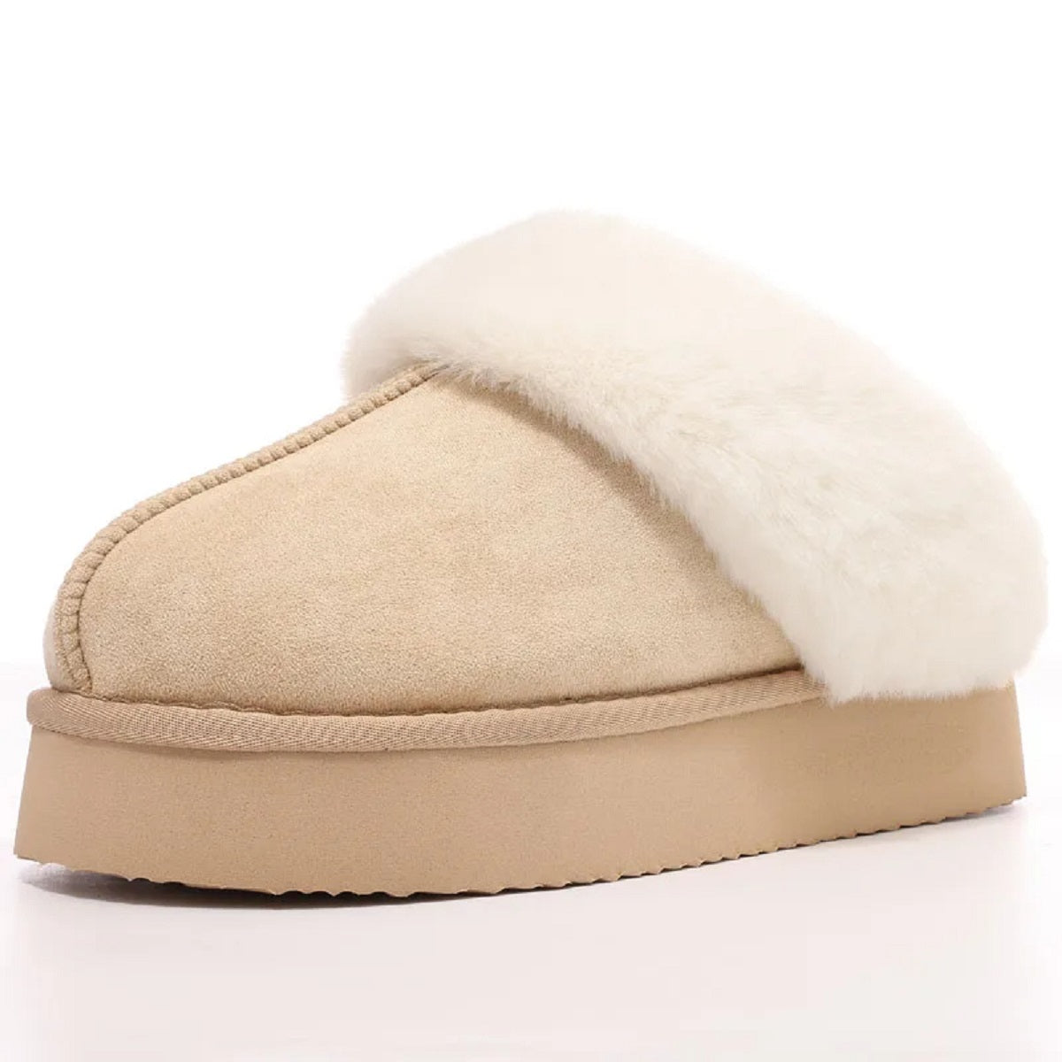 Women's Winter Warm Fuzzy Memory Foam Thick Bottom Slippers