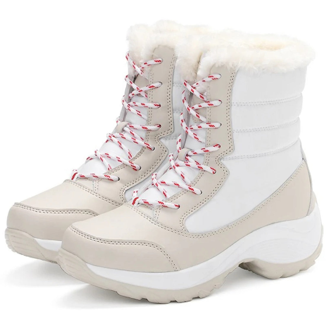 Women's Winter Snow Faux Fur Waterproof Ankle Booties