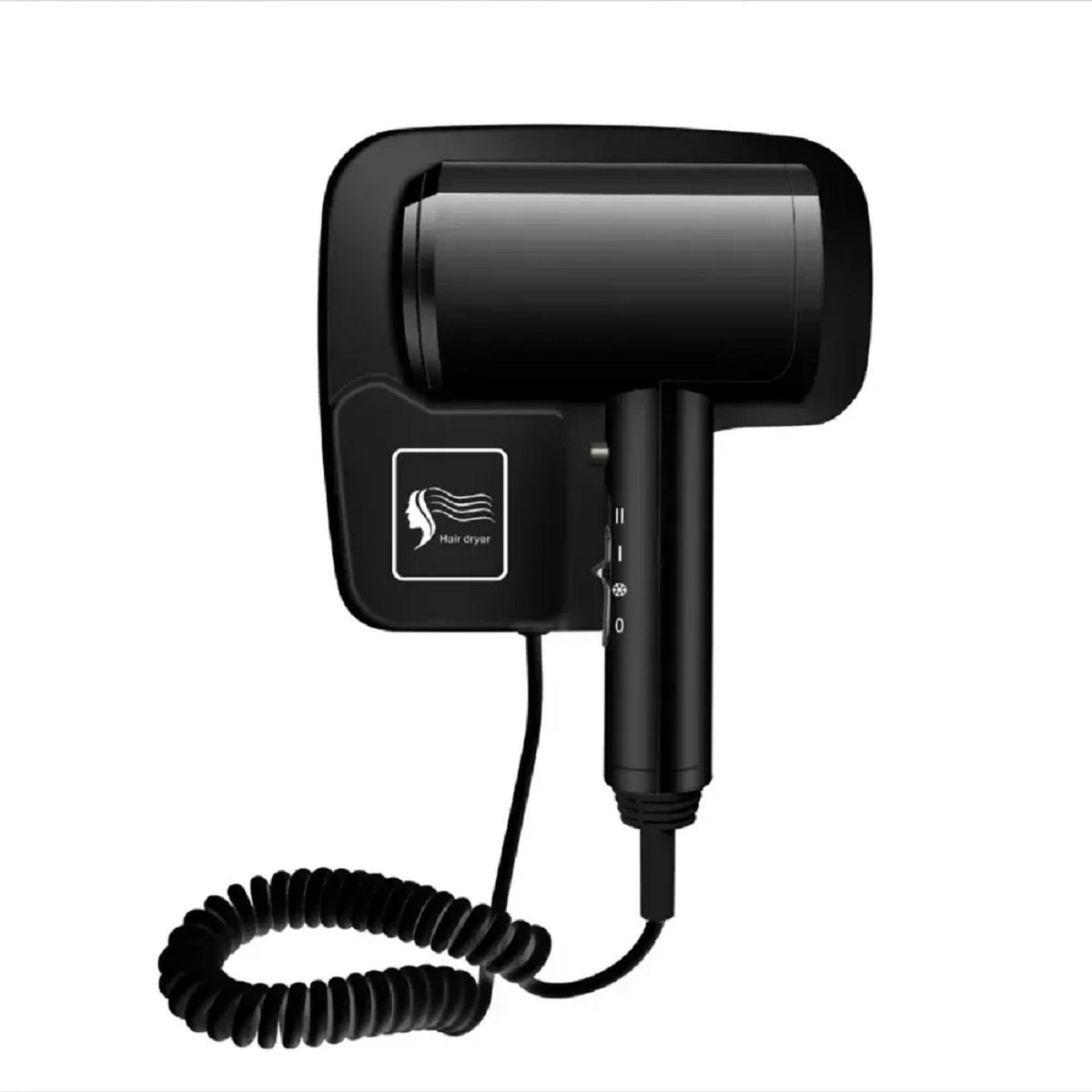 Wall Mounted Hair Dryer Bathroom with Holder Base