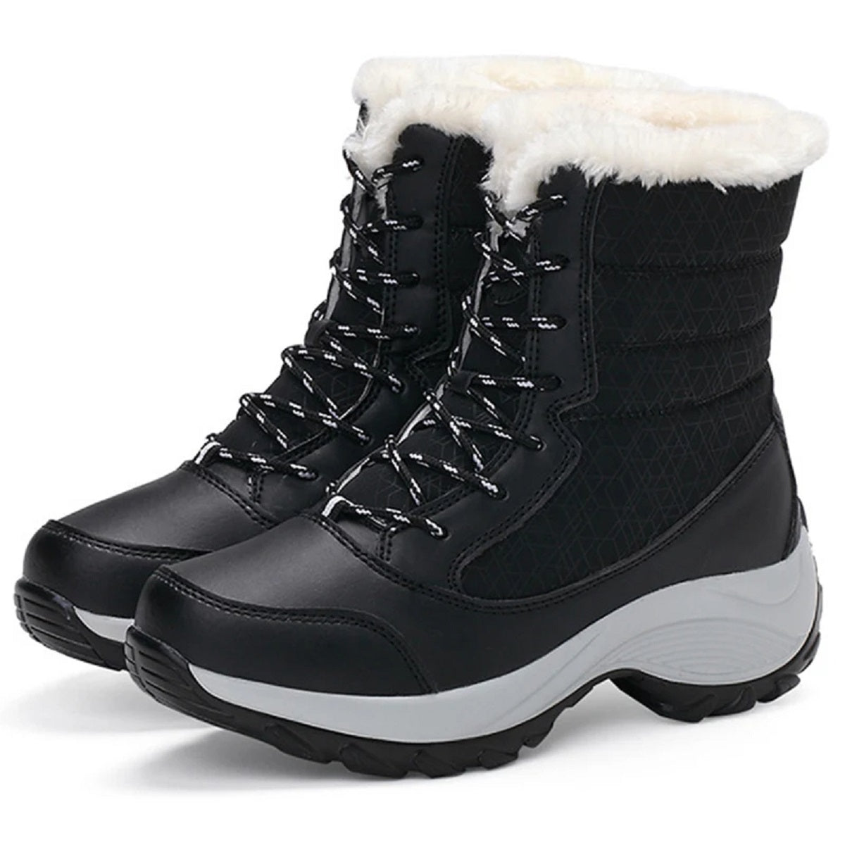Women's Winter Snow Faux Fur Waterproof Ankle Booties