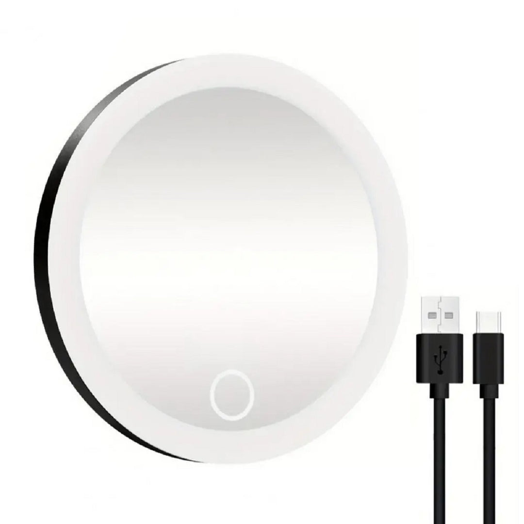 Rechargeable 6-Inch LED Vanity Mirror – Magnifying Power