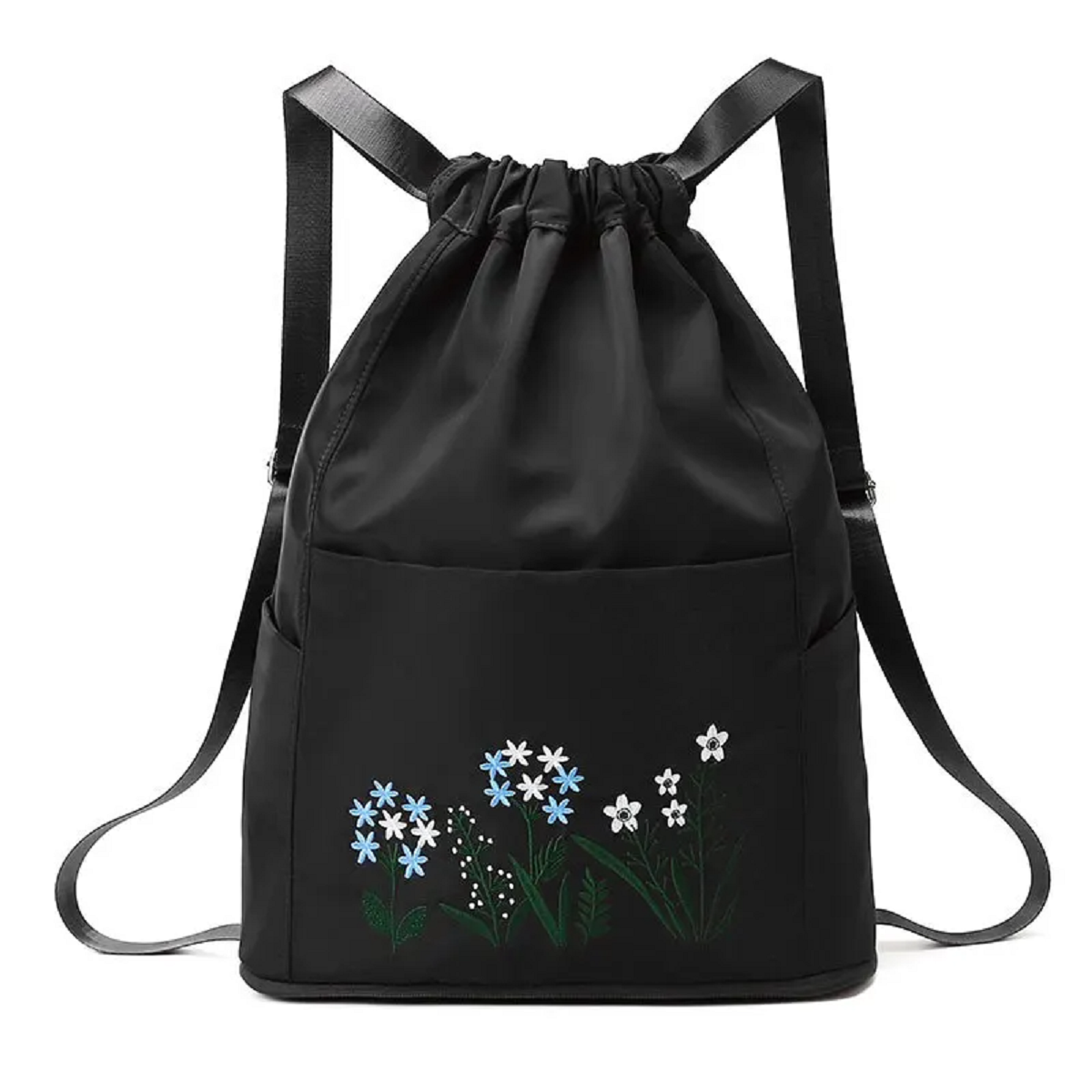 Women's Drawstring Backpack Folding Soft Multi-function Handbag