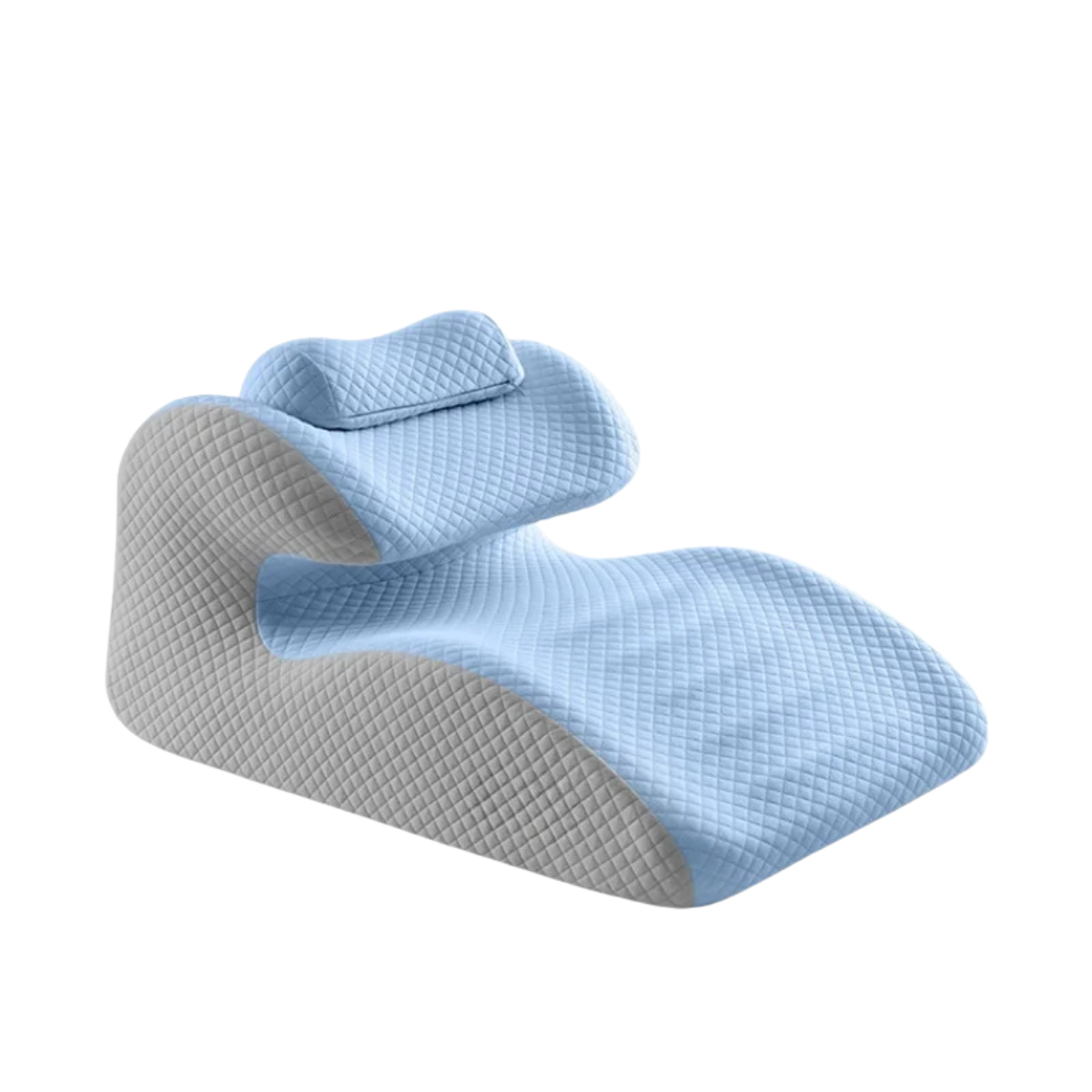 Memory Foam Bed Wedge Pillow – Back And Leg Support Cushion for Sleep Relief