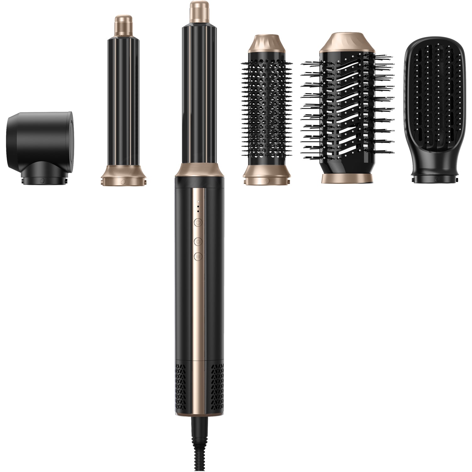 6 In 1 Hair Dryer Brush High Speed Curling Iron Wand Hair Curler