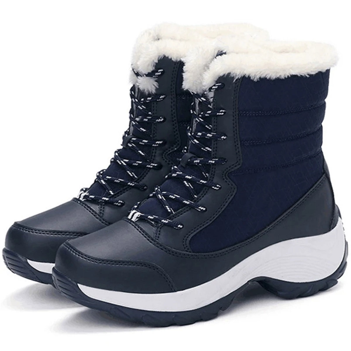 Women's Winter Snow Faux Fur Waterproof Ankle Booties