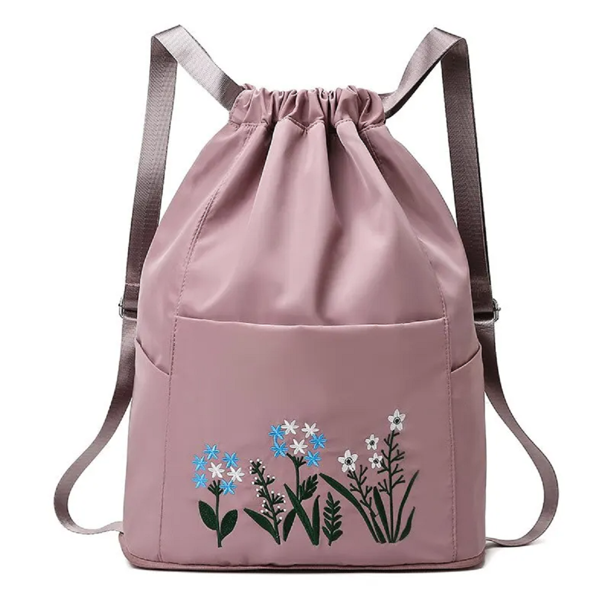 Women's Drawstring Backpack Folding Soft Multi-function Handbag