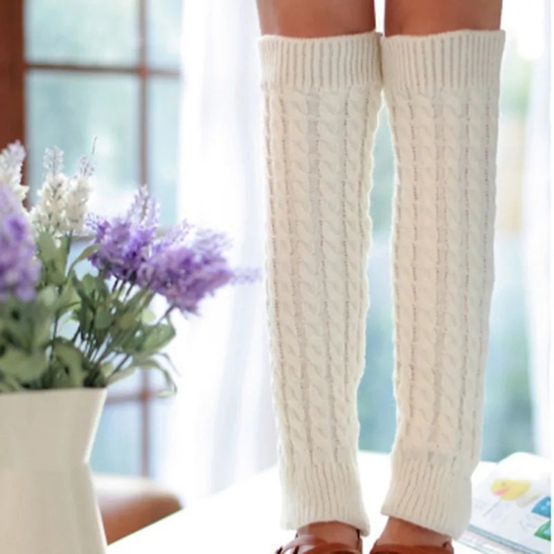 Women’s Knitted Leg Warmers – Autumn Winter Warm Foot Covers