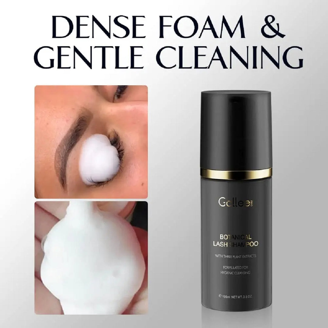 Eyelash Extension Cleaning Foam Kit – Lash Shampoo and Brush
