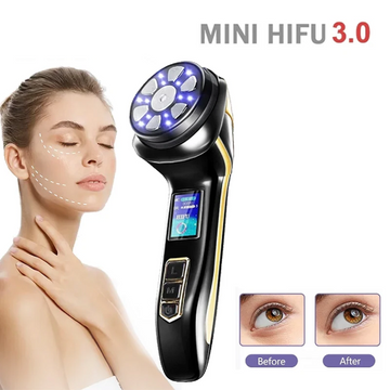 4 In1 Ultrasonic Micro Current Face Lift Wrinkle Resistant Massager Machine