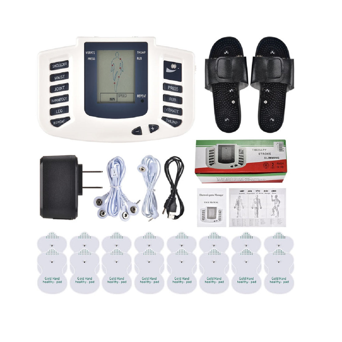 Full Body Tens MuscleElectrostimulation Therapy Massage Full Set