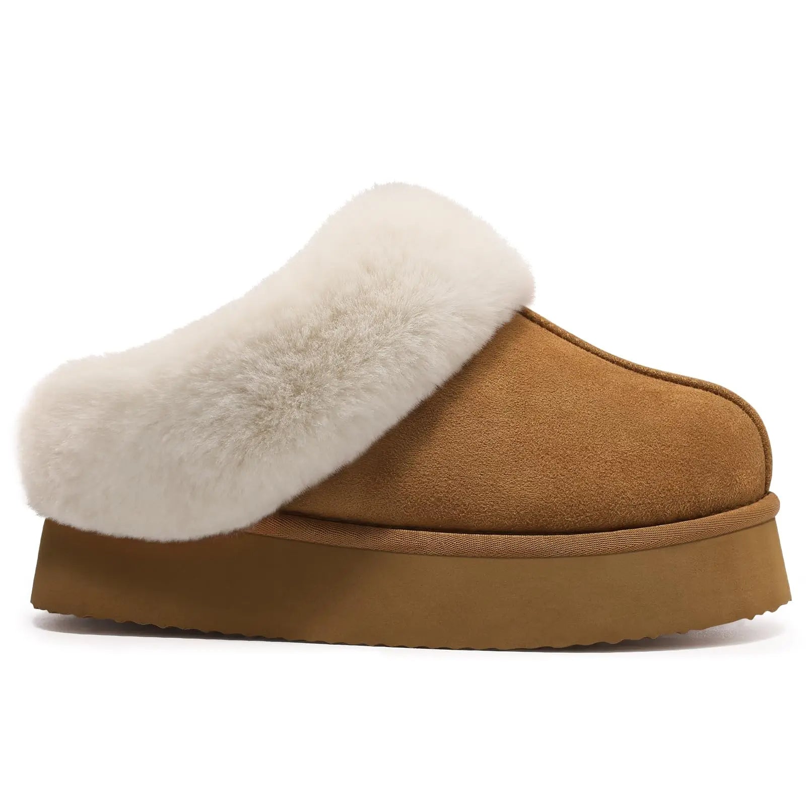 Women's Winter Warm Fuzzy Memory Foam Thick Bottom Slippers