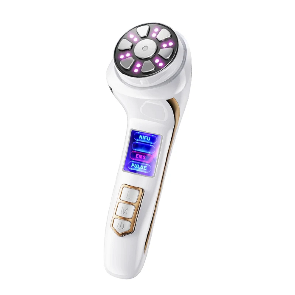 4 In1 Ultrasonic Micro Current Face Lift Wrinkle Resistant Massager Machine