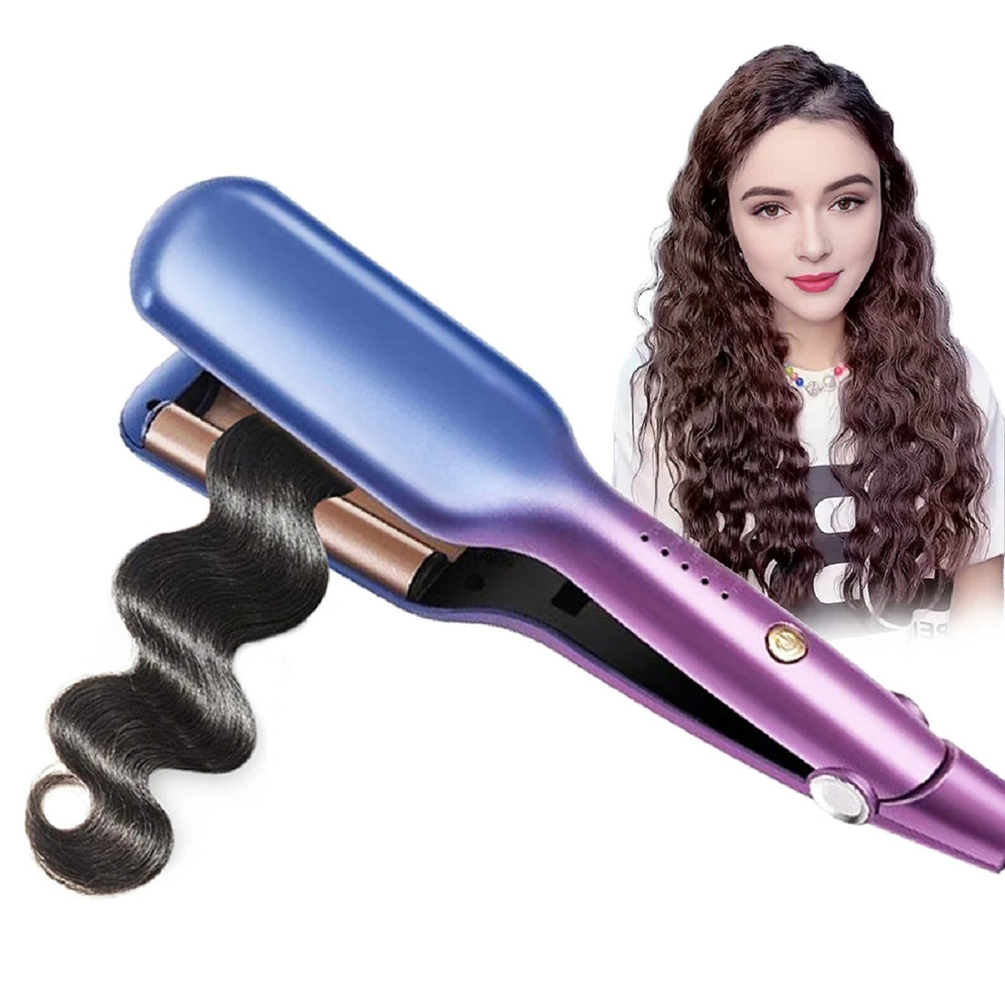 Beach Waver Curling Iron Ceramic Hair Crimper Wave Curler