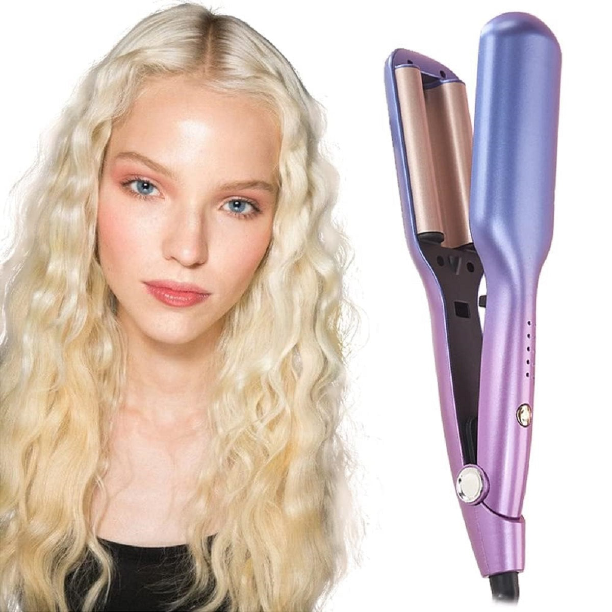Beach Waver Curling Iron Ceramic Hair Crimper Wave Curler