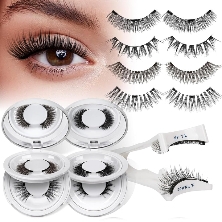 Natural Look Soft Magnetic Eyelashes Kit – No‑Glue Reusable 3D Lashes