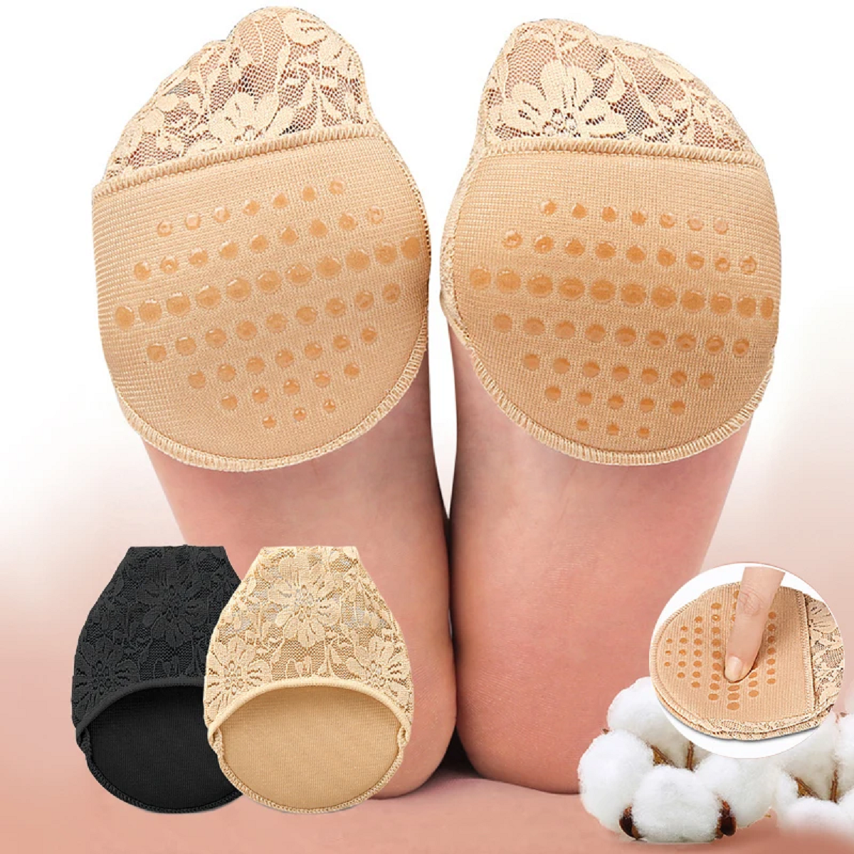 Forefoot Half Palm Socks Insoles Pads