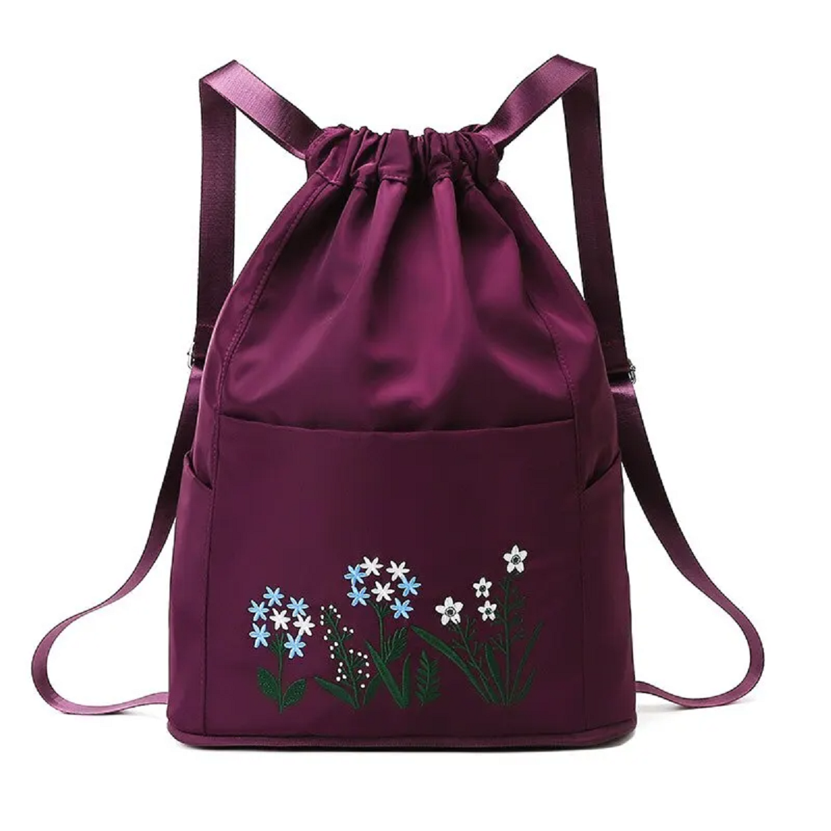Women's Drawstring Backpack Folding Soft Multi-function Handbag
