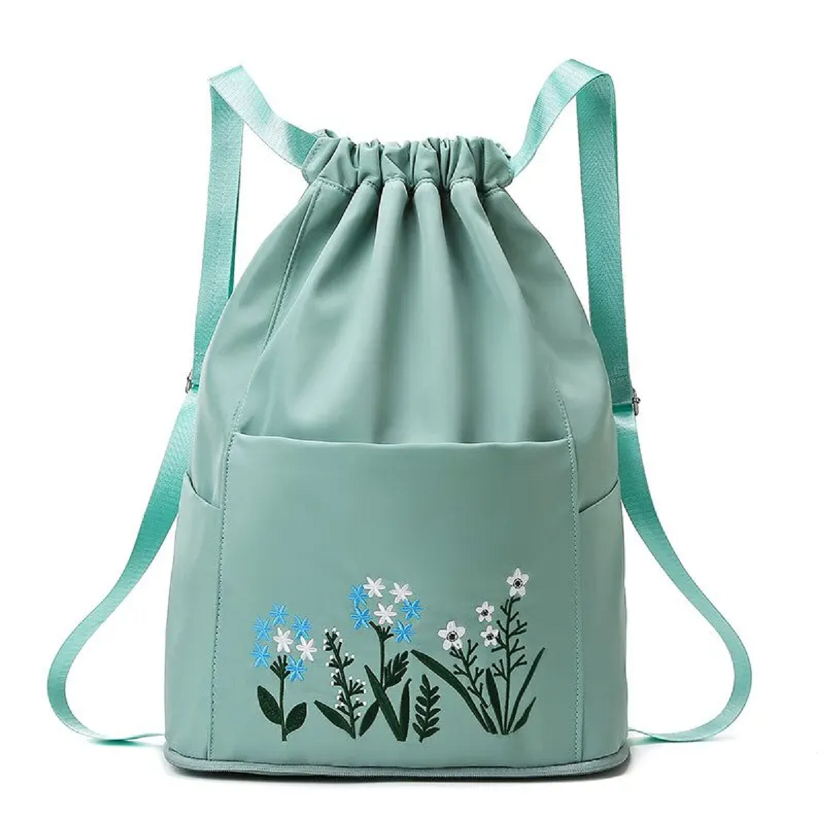 Women's Drawstring Backpack Folding Soft Multi-function Handbag