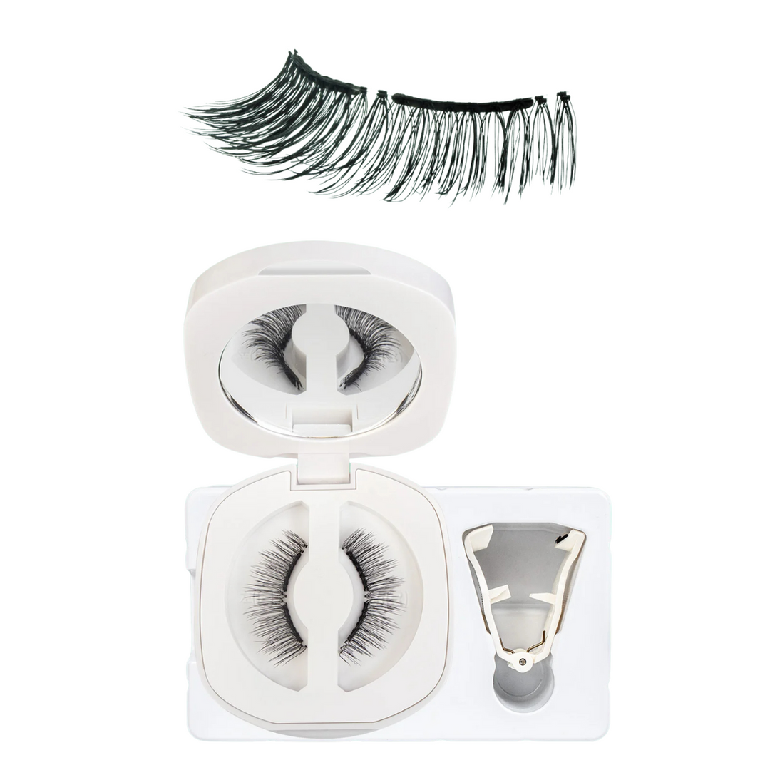 Natural Look Soft Magnetic Eyelashes Kit – No‑Glue Reusable 3D Lashes