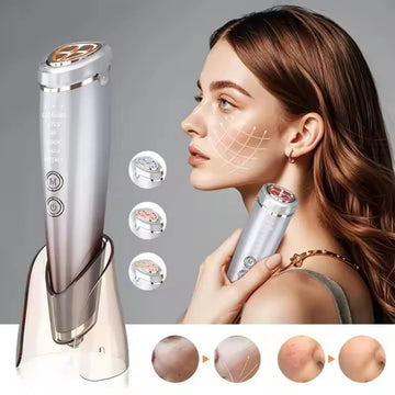 RF Facial Beauty Device – EMS Lifting and Double Chin Removal Massager