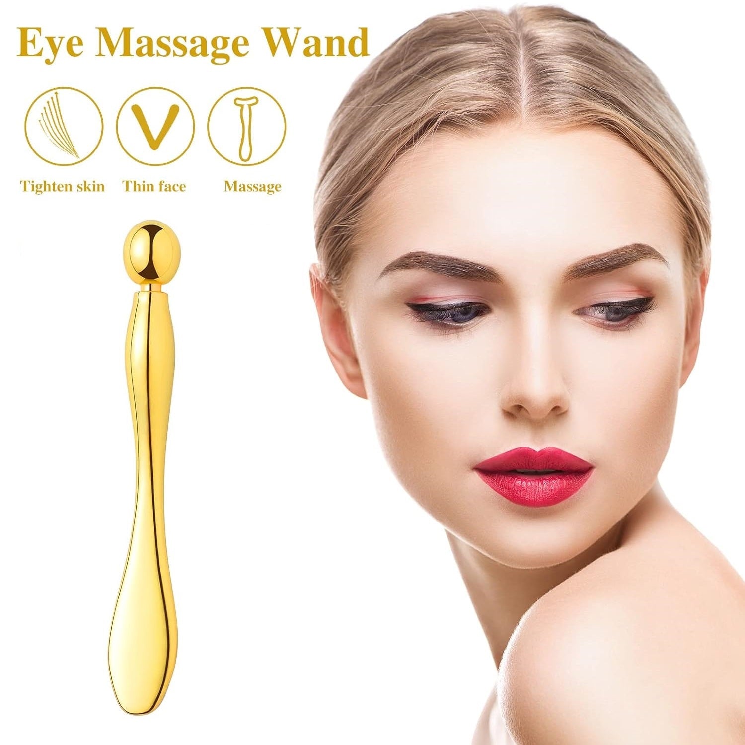 Metal Face Massage Eye Cream Applicator Facial Care Tool