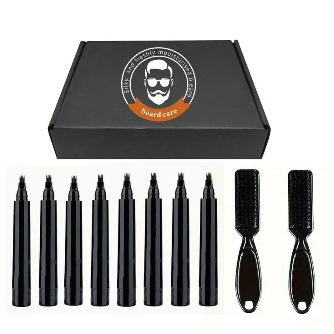 Beard Filling Pen Kit – Waterproof Beard Pencil and Brush