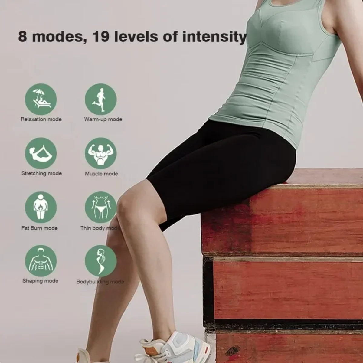 EMS Yoga Shorts – High Waist Muscle Stimulator