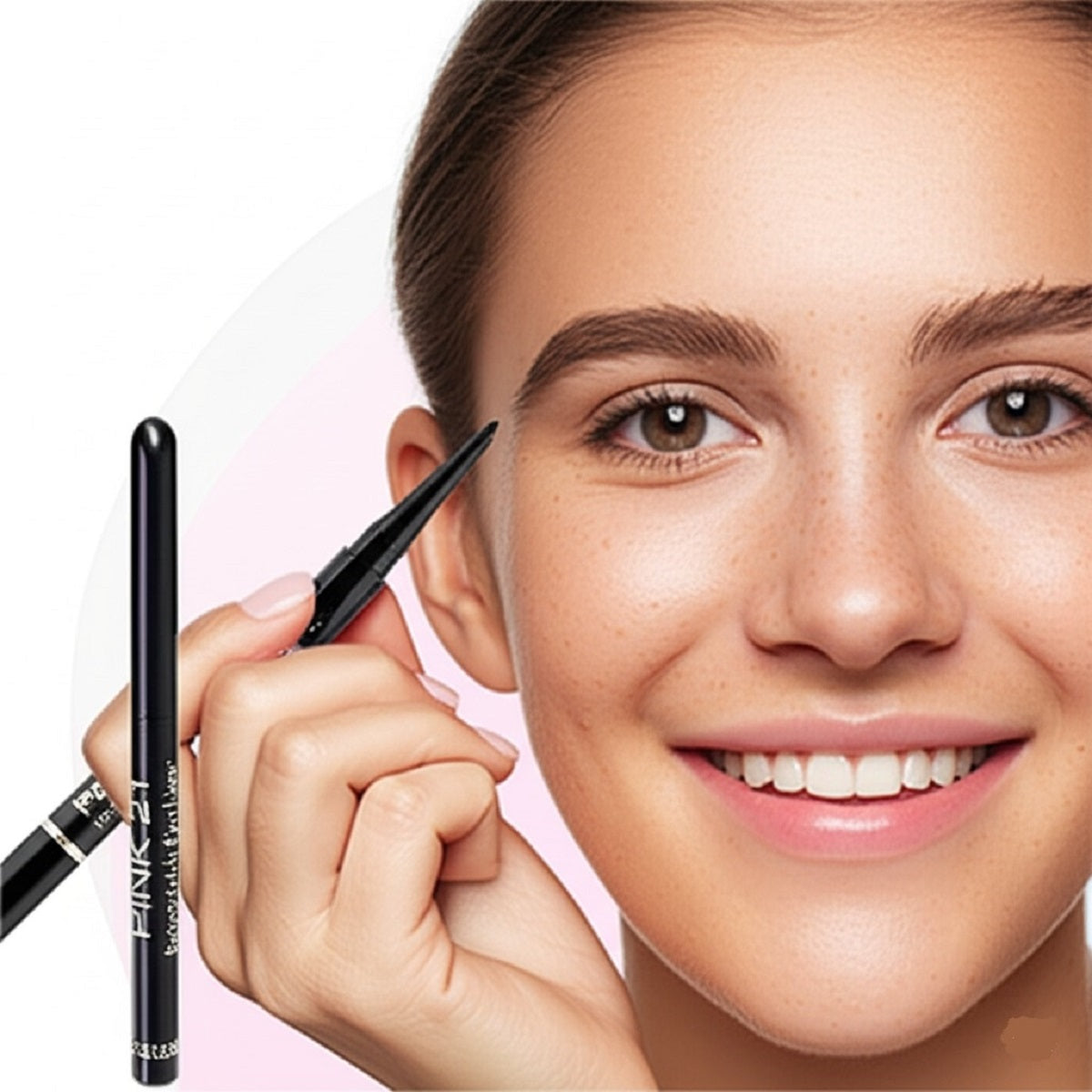 3Pcs Waterproof Eyeliner Pencils – Black Smudge-Proof and Long-Lasting