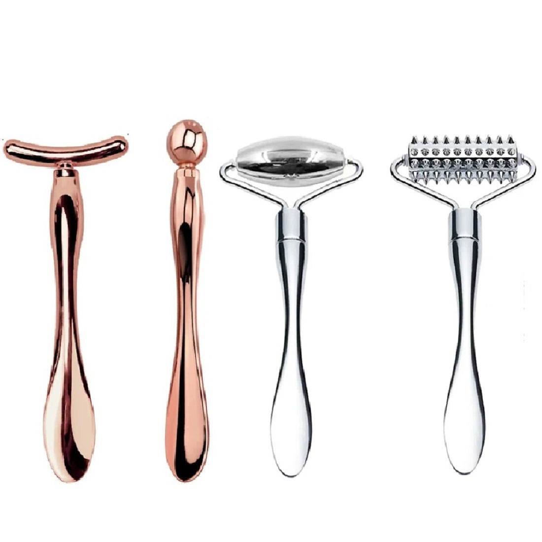 4Pcs Metal Eye Cream Applicator Roller Face Lifting Massage