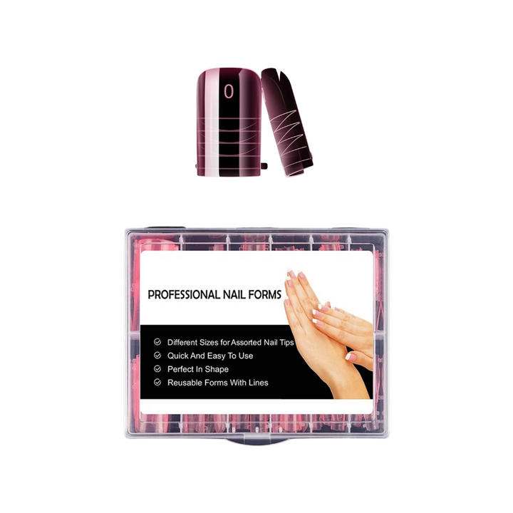 120-Pc Toe Nail Dual Forms – Full-Cover Gel Acrylic Extension Molds