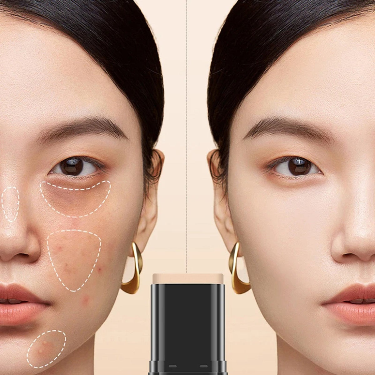 Eraser Foundation Stick – High Coverage Concealer for Flawless Finish
