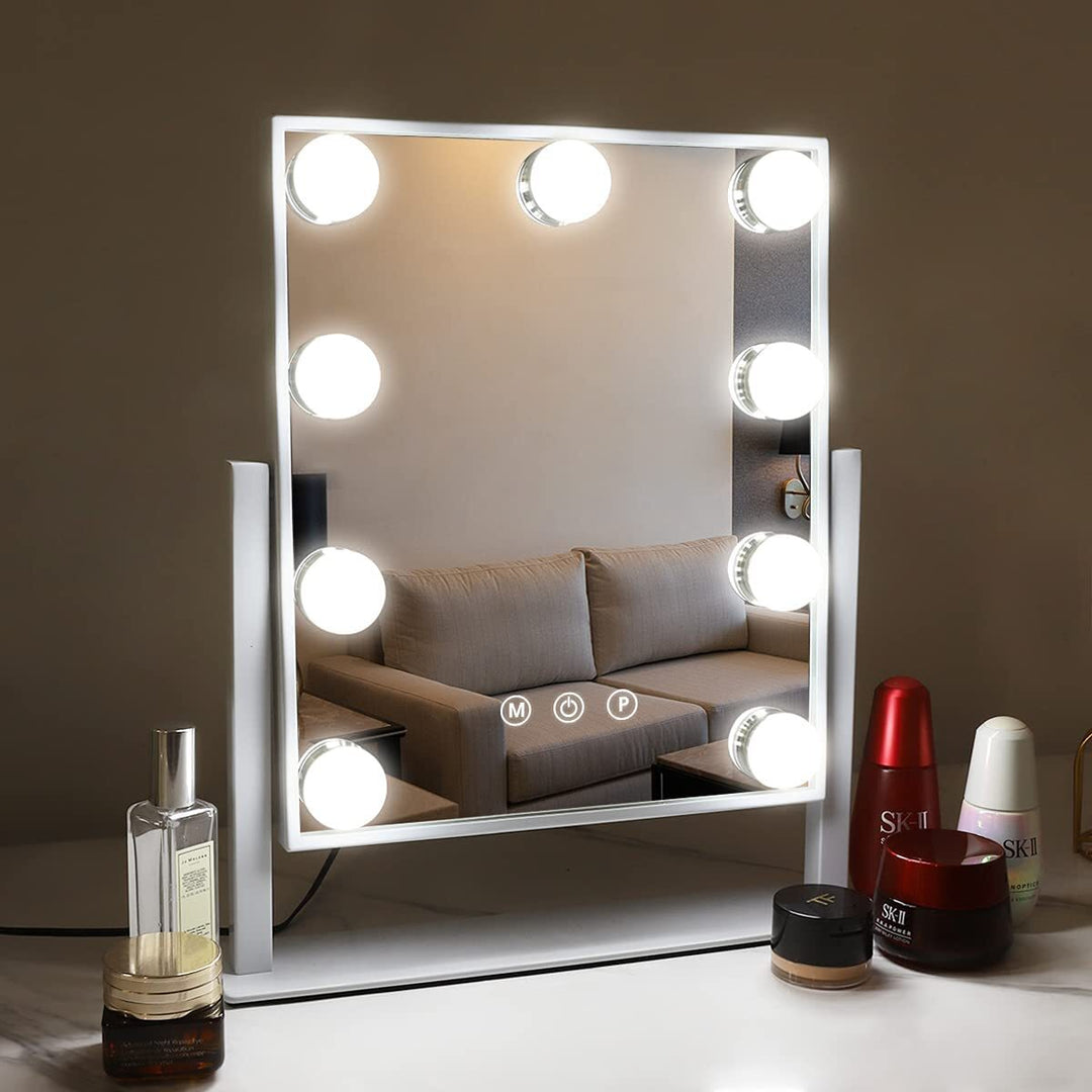 Hollywood Make-Up Mirror with Dimmable LED Bulbs
