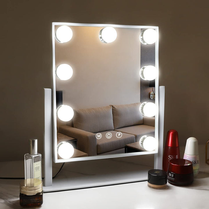 Hollywood Make-Up Mirror with Dimmable LED Bulbs