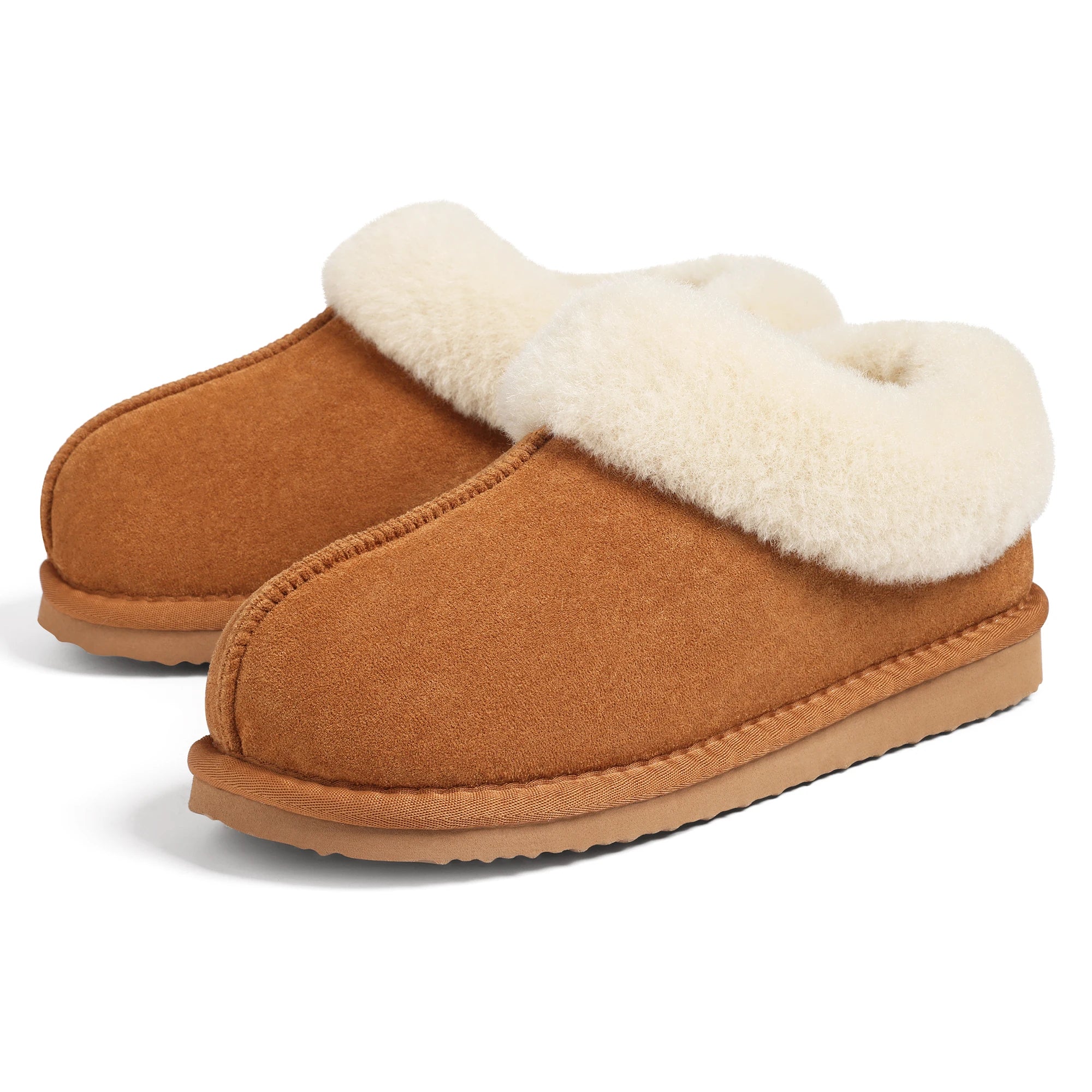 Fuzzy Winter Slippers – Plush Fur Slides for Indoor & Outdoor