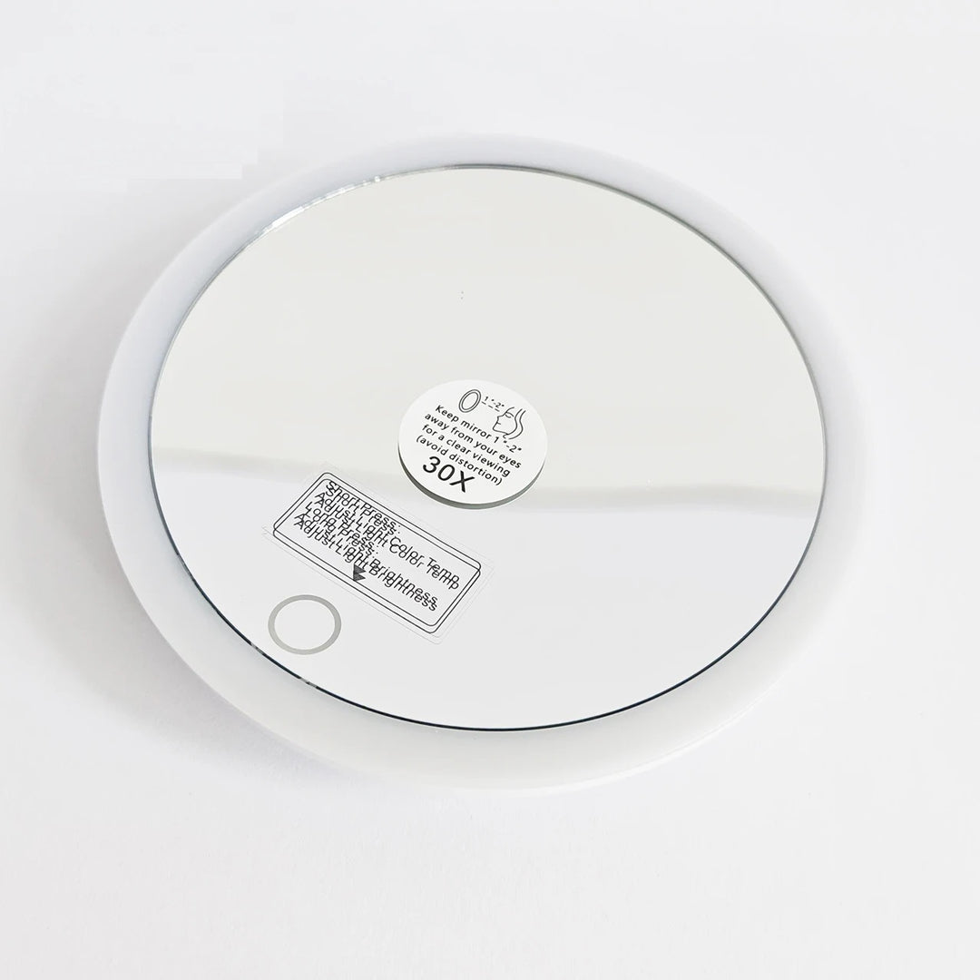 Rechargeable 6-Inch LED Vanity Mirror – Magnifying Power