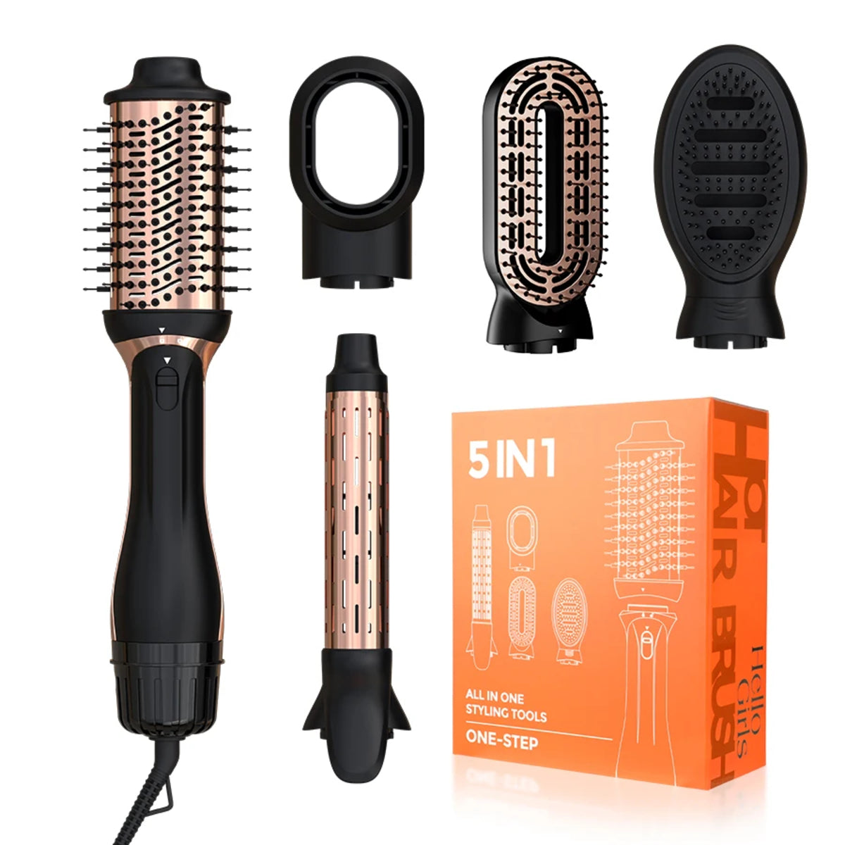 5-in-1 Hot Air Brush – Multifunctional Hair Styling And Blow Dry Tool