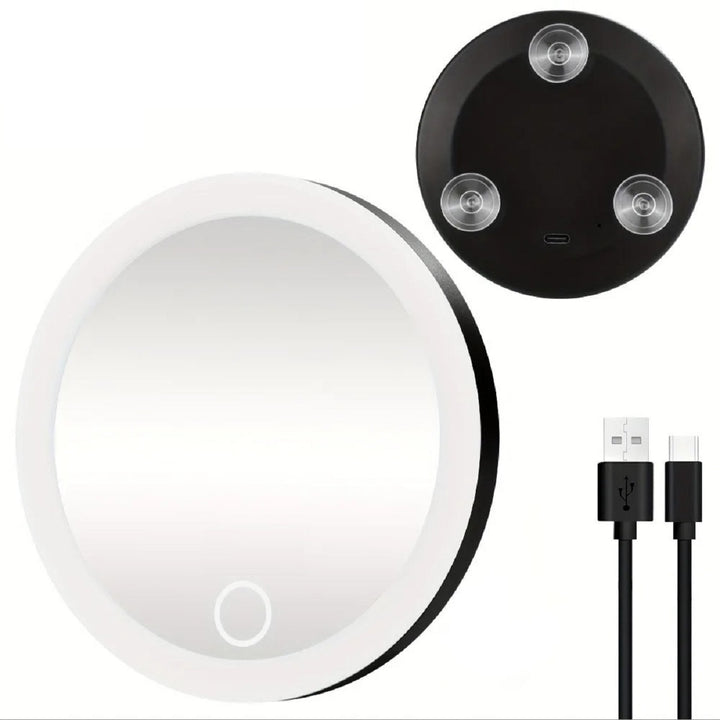 Rechargeable 6-Inch LED Vanity Mirror – Magnifying Power